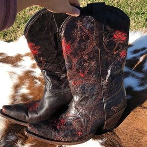 Lucchese Gardenia Embroidered Cowboy Boot 7.5